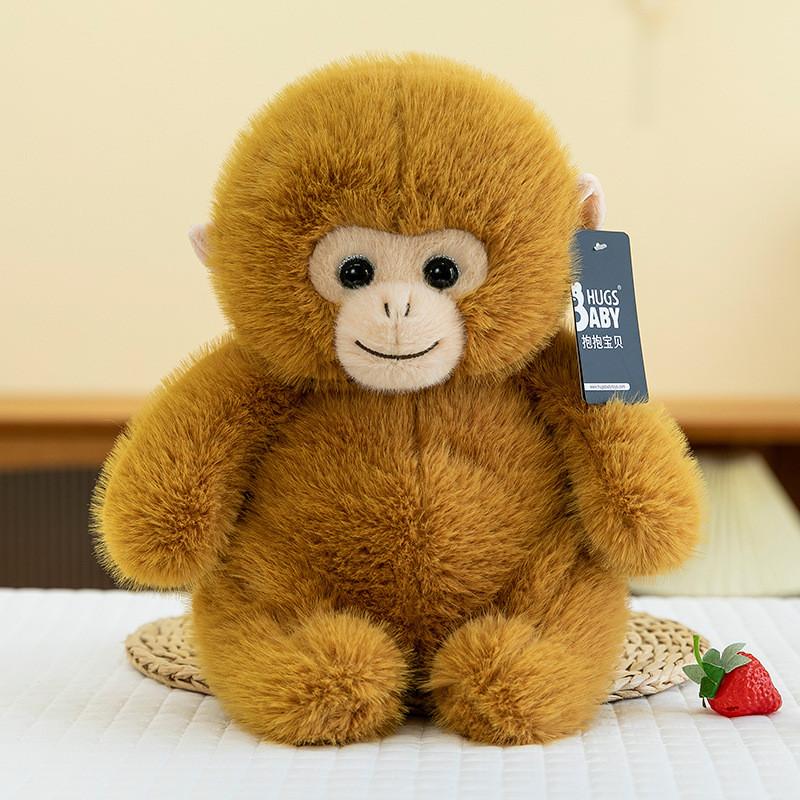 Macaque Nosed Snub Monkey Plush Toy Cute Cartoon Girl Children Holiday Gift Doll