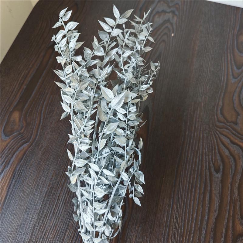 Rich Noble Leaf Dried Panda Bamboo Flowers - Photography Props for Weddings, Living Room, or Hotel Decorations