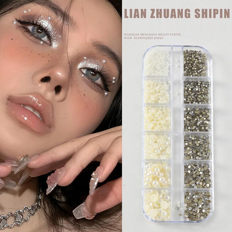 Crystal Facial Tattoo Festival Jewels Self-Adhesive Body Gems Stickers Bling Rhinestones Makeup Face Eye Sticker For Party