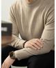 Elegant Lyocell Men's Sweater: Skin-Friendly, Twill Jacquard, Long-Sleeved Base Layer for Autumn/Winter