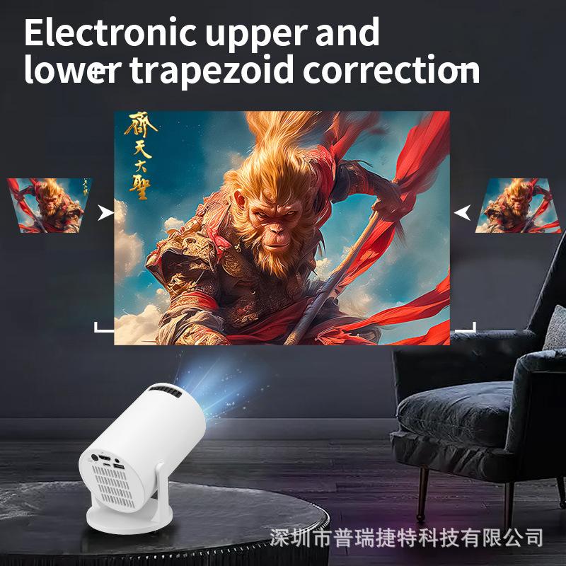 M5 Wireless WIFI Interconnection with The Same Screen Mobile Phone Can Be Connected To TYPE-C Cable Power Bank Portable Projector