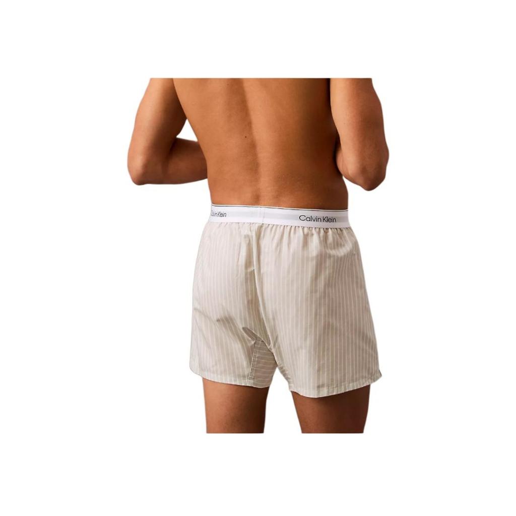 Calvin Klein Striped Letter Mid-Rise Comfortable Breathable Boxer Shorts Men Underwear NM2831-281