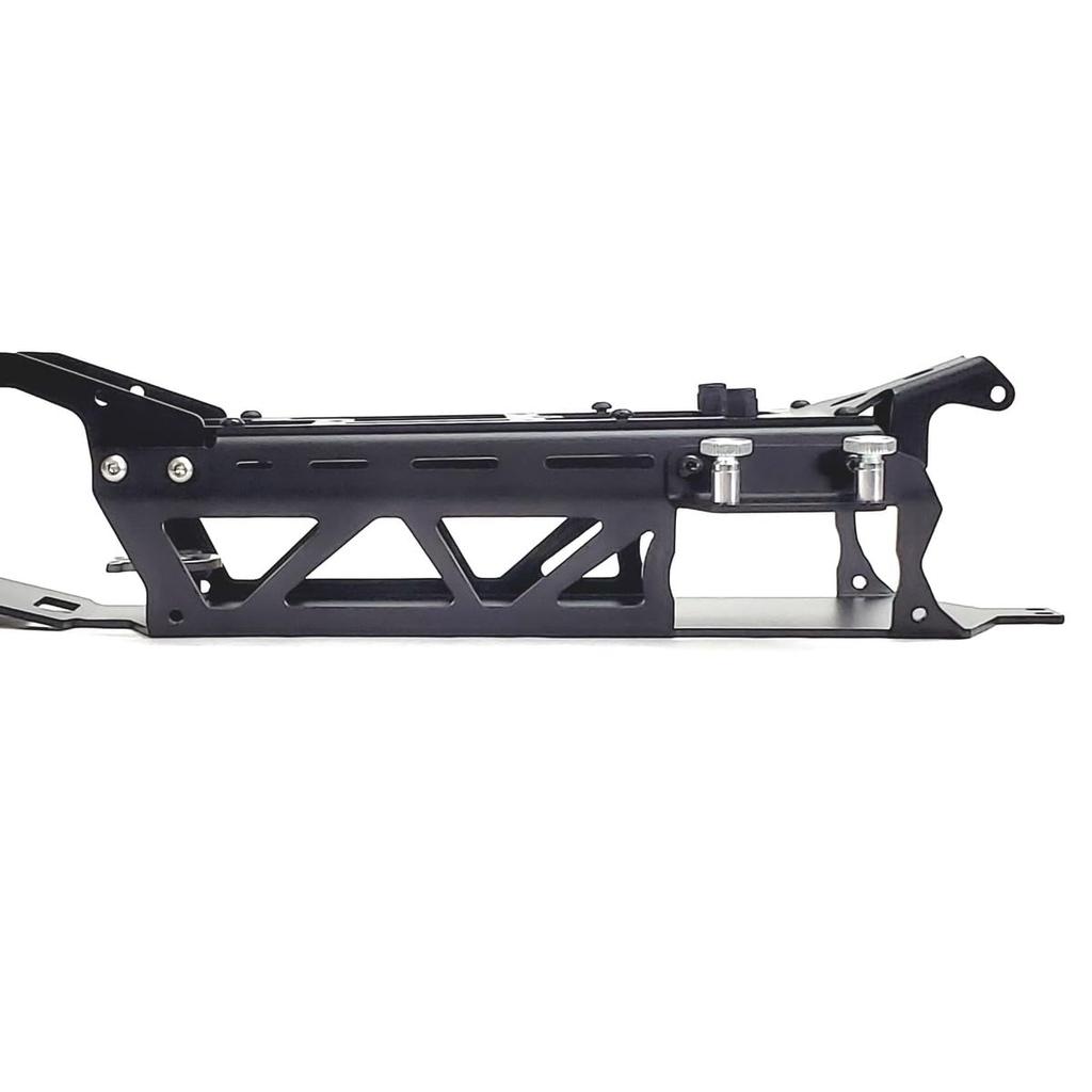 KF RC Ultra-Lightweight Aluminum Chassis for Tamiya 1/10 4WD Hot Shot/Hot Shot II/Boomerang (Black)