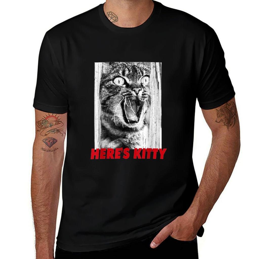 Shining Cat Here Is Kitty Tshirt Unisexs Graphic T Shirts Tshirt