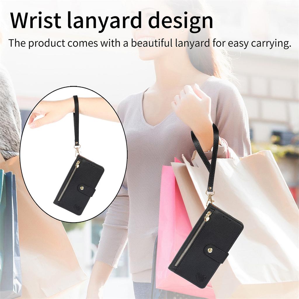 For Motorola Moto G85 5G/S50 Neo 5G Case RFID Blocking Zipper Pocket Leather Wallet Phone Cover