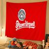 Pilsner Urquell Bier Logo Cartoon Wandteppich Böhmische Wandteppiche Mandala Wandbehang Laken