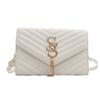 Stylish And Elegant Pu Small Square Crossbody Bag For Women With Chic Chain Strap