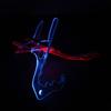 Folding Acrylic Ukulele Stand with Light Musical Instrument Holder Small Guitar Stand for Ukulele, Violin and Mandolin