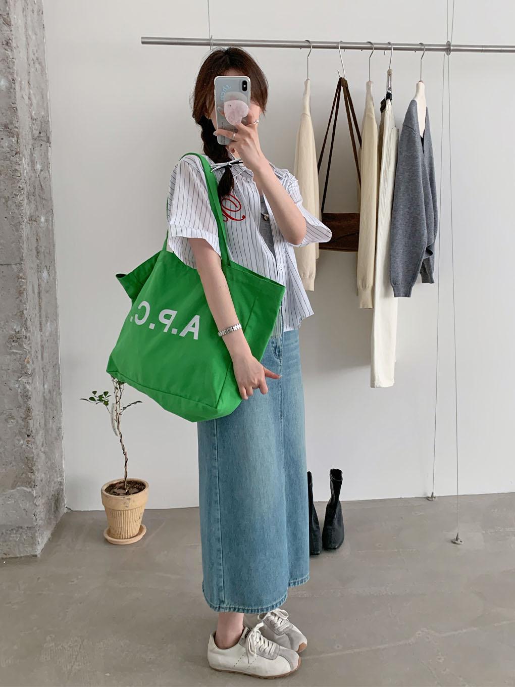 

Ярко-белая холщовая сумка-тоут Spring Bright White Canvas Tote — вместительная сумка через плечо для студентов и пассажиров