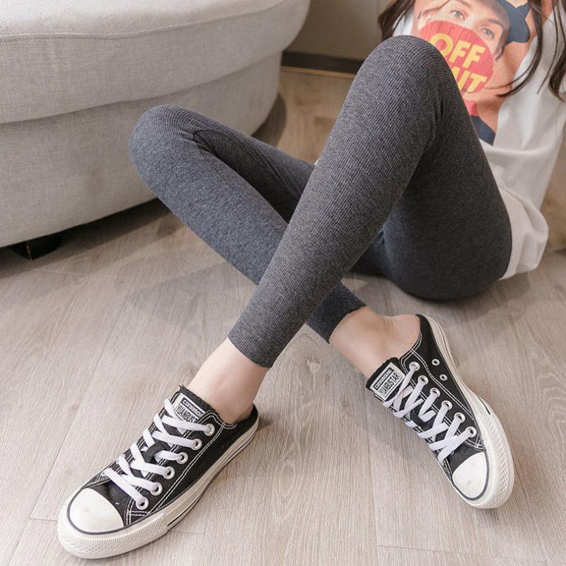 

Брюки для підтримки живота для вагітних: Весняно/Осінній Верхній одяг, Зимовий Плюс Вельвет, Товсті Легінси Spring/Autumn, Ribbed, Dark Gray