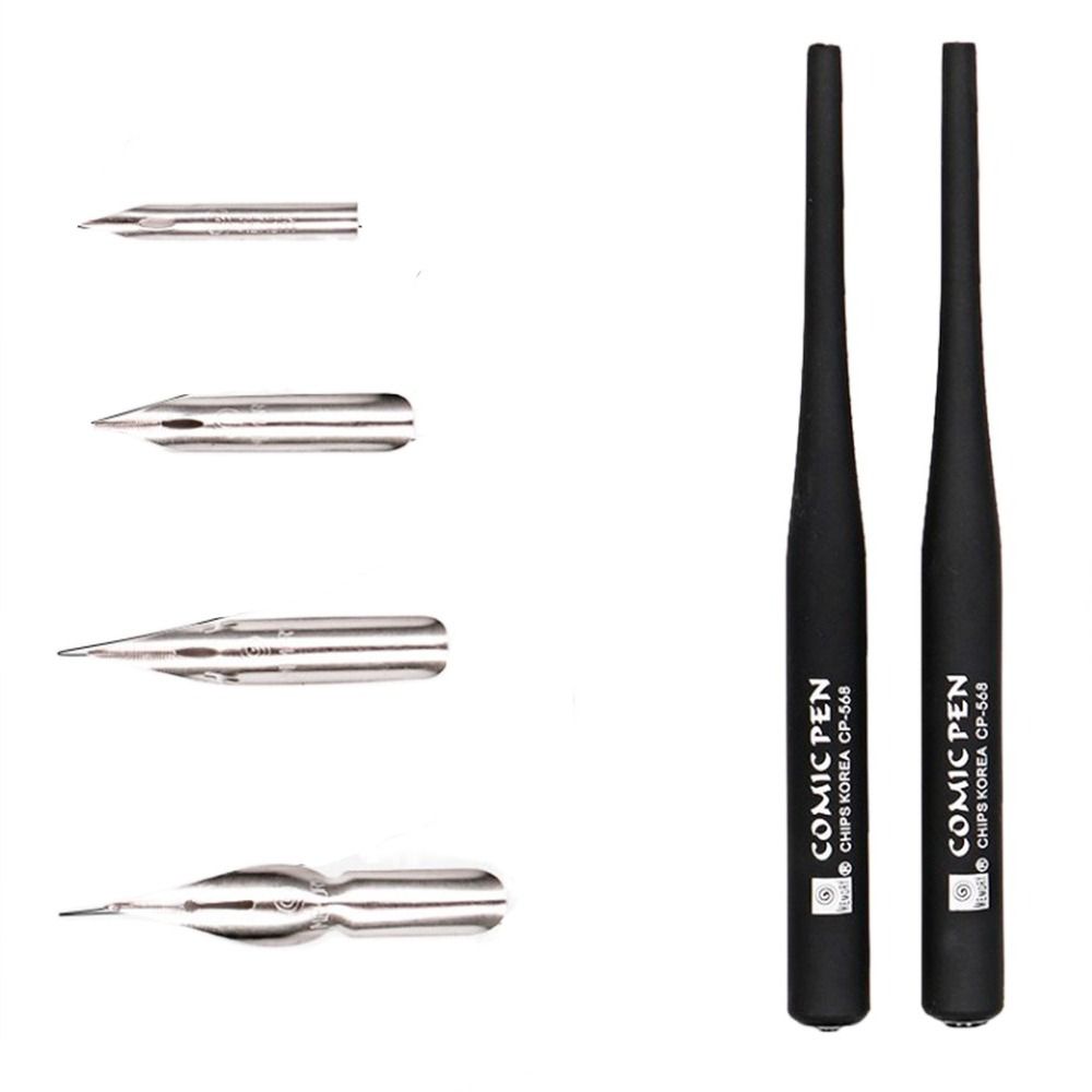 Signature Manga Calligraphy Dip Pen+4 Nibs Sketching Comic Dip Pen  Business