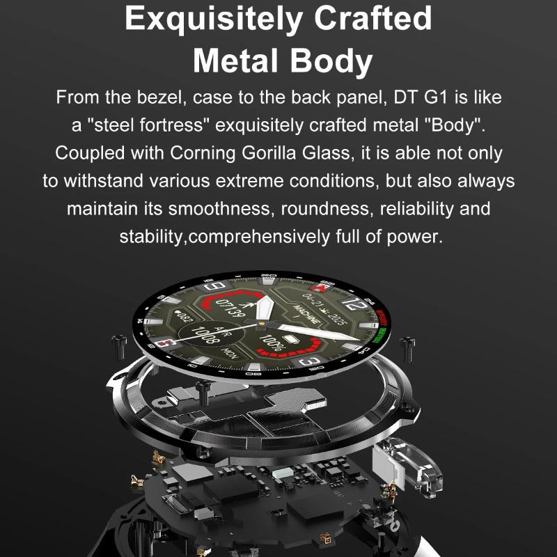 New Built in Real GPS HD Smart Watch Men Outdoor Altimeter 1000mAh Battery 4GB Memory 10ATM Waterproof Bluetooth Call Sport Fitness Fashion Smartwatch