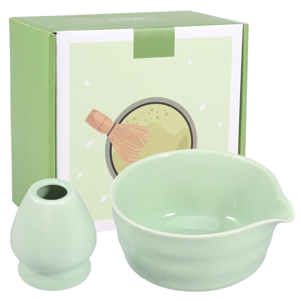 Japanese Matcha Tea Set Safe Bamboo Whisk Teaspoon Tea Sets Matcha Bowl Matcha Whisk Holder for Tea Lovers Gift Tea-Making Tools