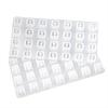 1PC Diy Crystal Dropper Mold, Number Square Bead Letter Bracelet, Bracelet With Accessories, Resin Silicone Mold
