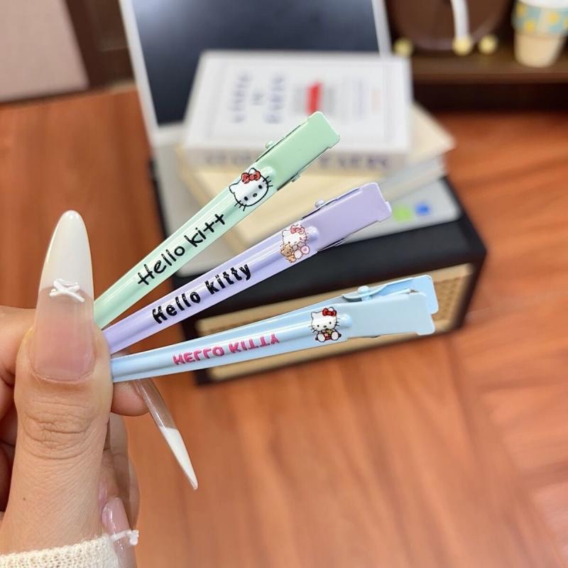 4/5 шт. Друкована шпилька для волосся «Кітті», позиціонуючий затискач, мультяшна шпилька-качка, трендова та універсальна декоративна шпилька для чубчика