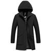 Men's Mid-Length Hooded Business Casual Trench Coat