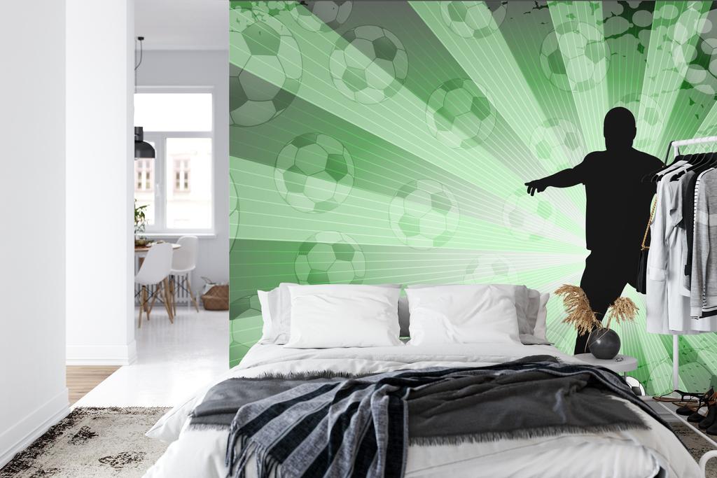 Photomural Football Player Silhouette Structural Vinyl 312x219