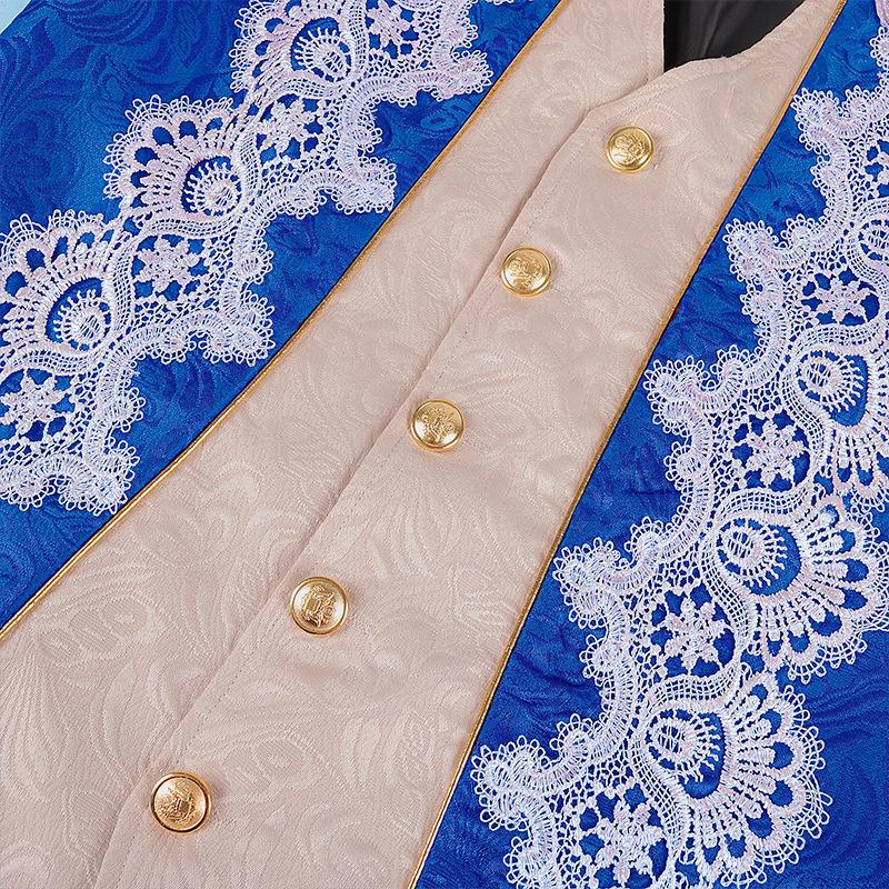 Men's 2025 Punk Gothic Victorian Lace Tailcoat Jacket