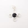 Schwarzer Onyx Edelstein 925 Sterlingsilber Schmuck Handgefertigter Anhänger Geschenk für Ehefrau PP-41-21