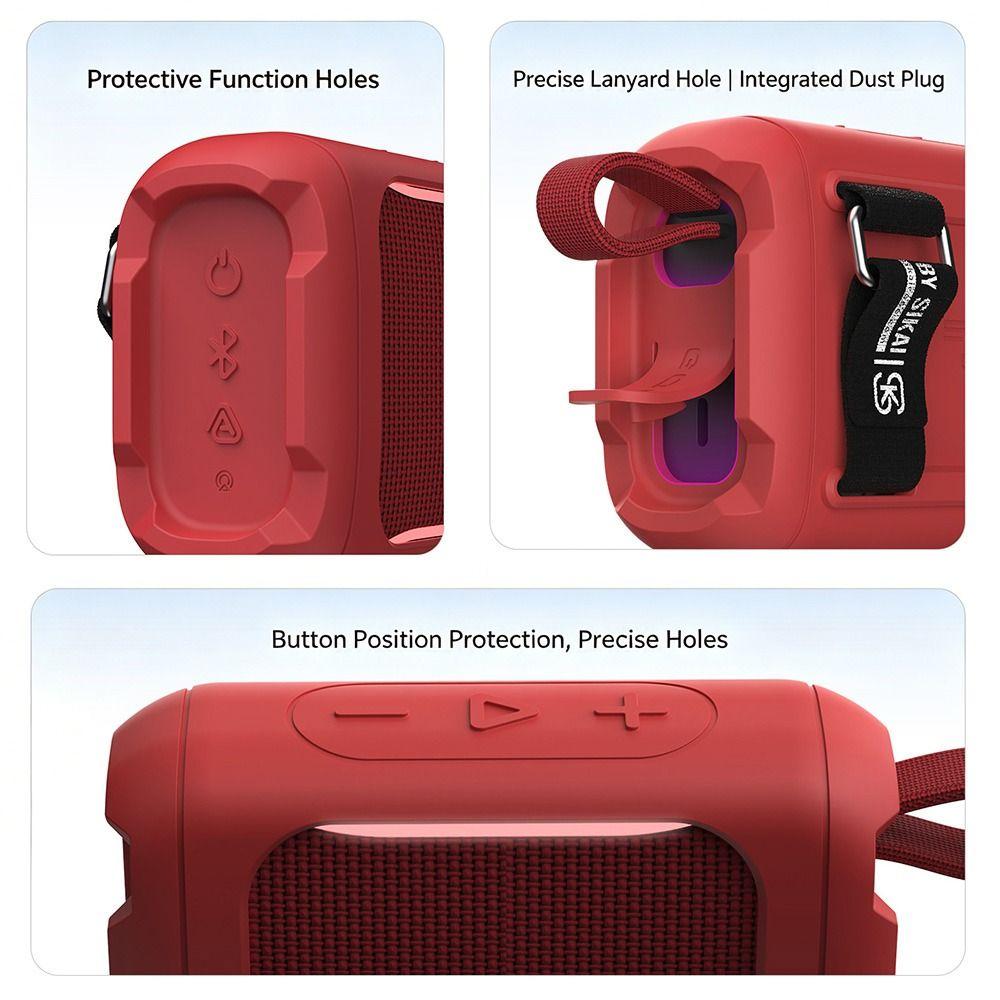 Dirt-proof Silicone Cover Case Carrying Case for JBL GO5 Bluetooth Speaker Speaker Accessories
