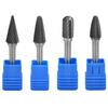 4Pcs Carbide Burr 12mm Durable Sturdy Tungsten Steel Convenient Wide Application HeatTreated Shape