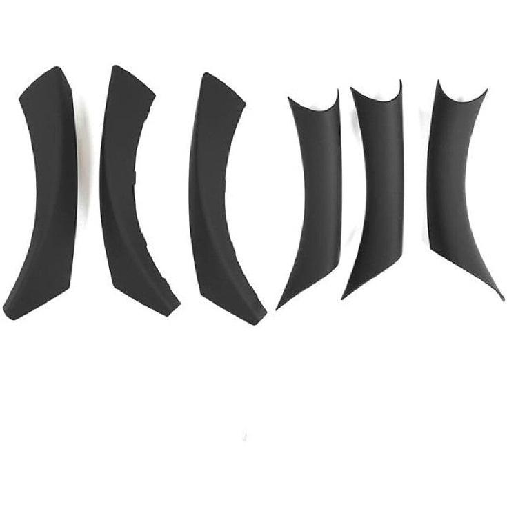 6Pcs/Set Carbon Fiber Color ABS Inner Interior Door Panel Pull Handle Cover for BMW E90 325i 328i 335i 330i 2006 2007 2008 2009 2010 2011 (Carbon