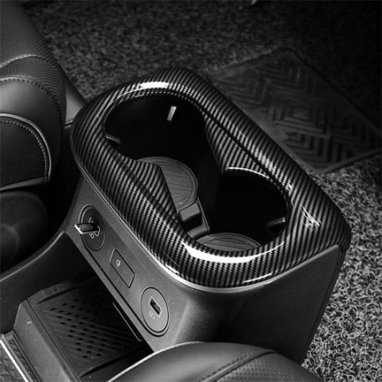 Tuning ABS Interior Rear Water Cup Holder Frame Cover Trim For Hyundai IONIQ 5