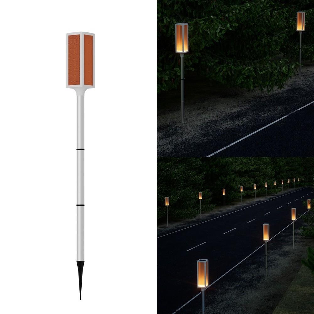 Warning Light Traffic Roadside Lights Led Flashing Signals Solar Lamps  Outdoor