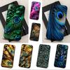 Peacock Feathers   Phone For Samsung Galaxy A53,31,52,72,41,22,73,32,71,Note,J7,8,9,5G Soft Black Silicone Case