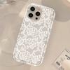White Trendy Lace Vine Print Transparent Phone Case For Xiaomi Redmi Note 13 Pro Redmi13 13C 4G 5G Note13Pro Plus 12 11 10 Case