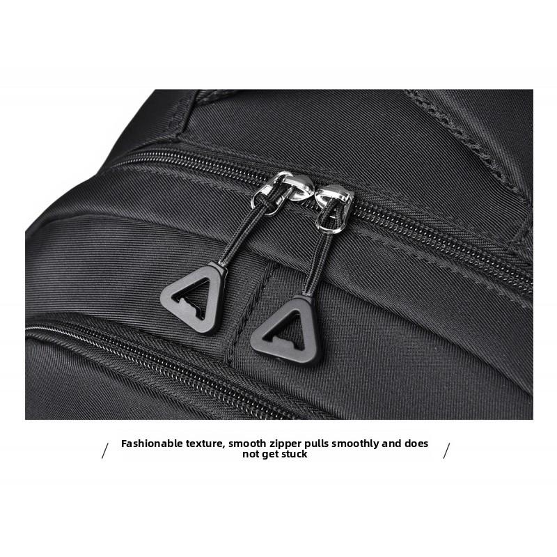 Versatile Solid Color New Style Unisex Daily Campus Large Capacity Travel Backpack Water-Resistant Fashionable Double Shoulder Bag