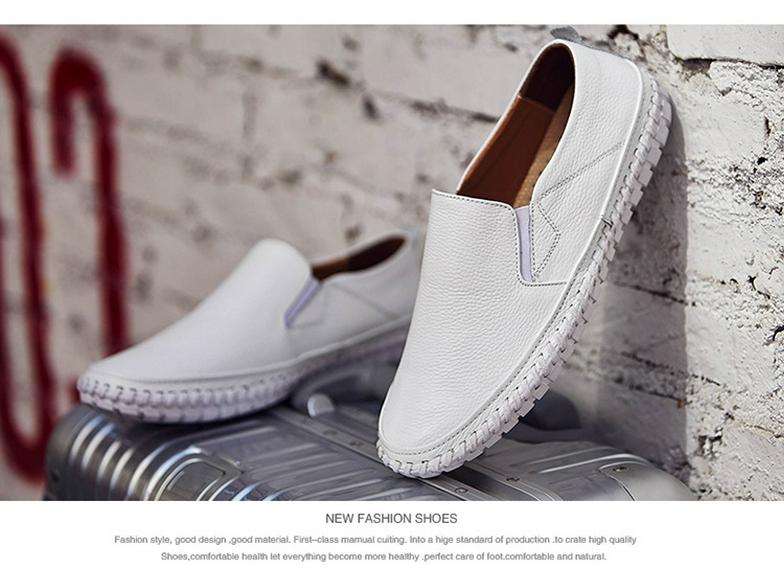 Herren Übergröße Formelle Leder Slipper Loafers - Grenzüberschreitende Lässige Rindsleder Slipper