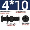 Nylon Round Head Cross Screw Washer Nut Set M2/M2.5/M3/M4/M5/M6 Used for Mechanical Acrylic Product Fixing Fastener White black