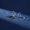1PC Diamonds Hinged Nose Ring Hoop Hypoallergenic Conch Daith Helix Septum Rook Tragus Ring Hoops Clicker Cartilage Earring Plug