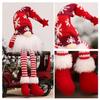 Christmas Faceless Doll Gnome Ornaments LED Light Plush Knitting Crafts Tree Pendant Christmas Decorations for Home Kids Gift