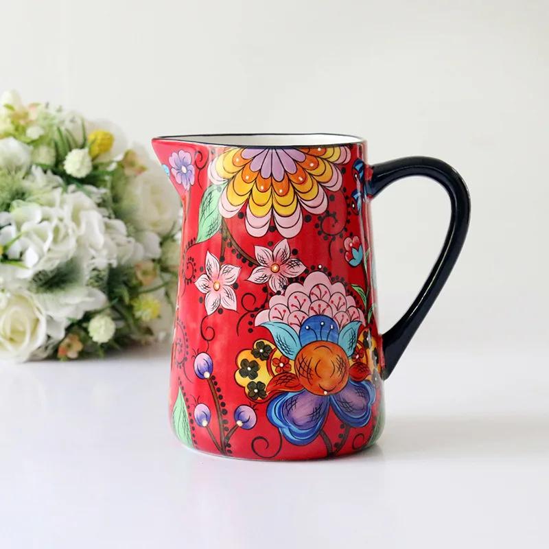 High Capacity Juice Cup Household Use Jug for Water Container Creative Living Room Vase Drinkware Cold Beverage Dispensing Jug