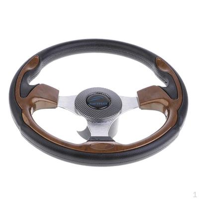 Koło sterowe do łodzi morskich 13,6'' 320 mm z adapterem stożkowym 3/4'' 3-ramiennym