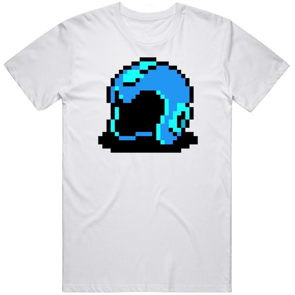 Megaman Helmet 8 Bit Character Retro Video Game Fan T Shirt Unisex T-Shirt XXXXL
