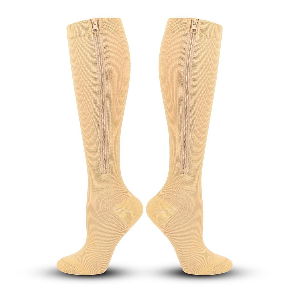 Zipper Compression Sports Socks - Beauty Leg Support Sox