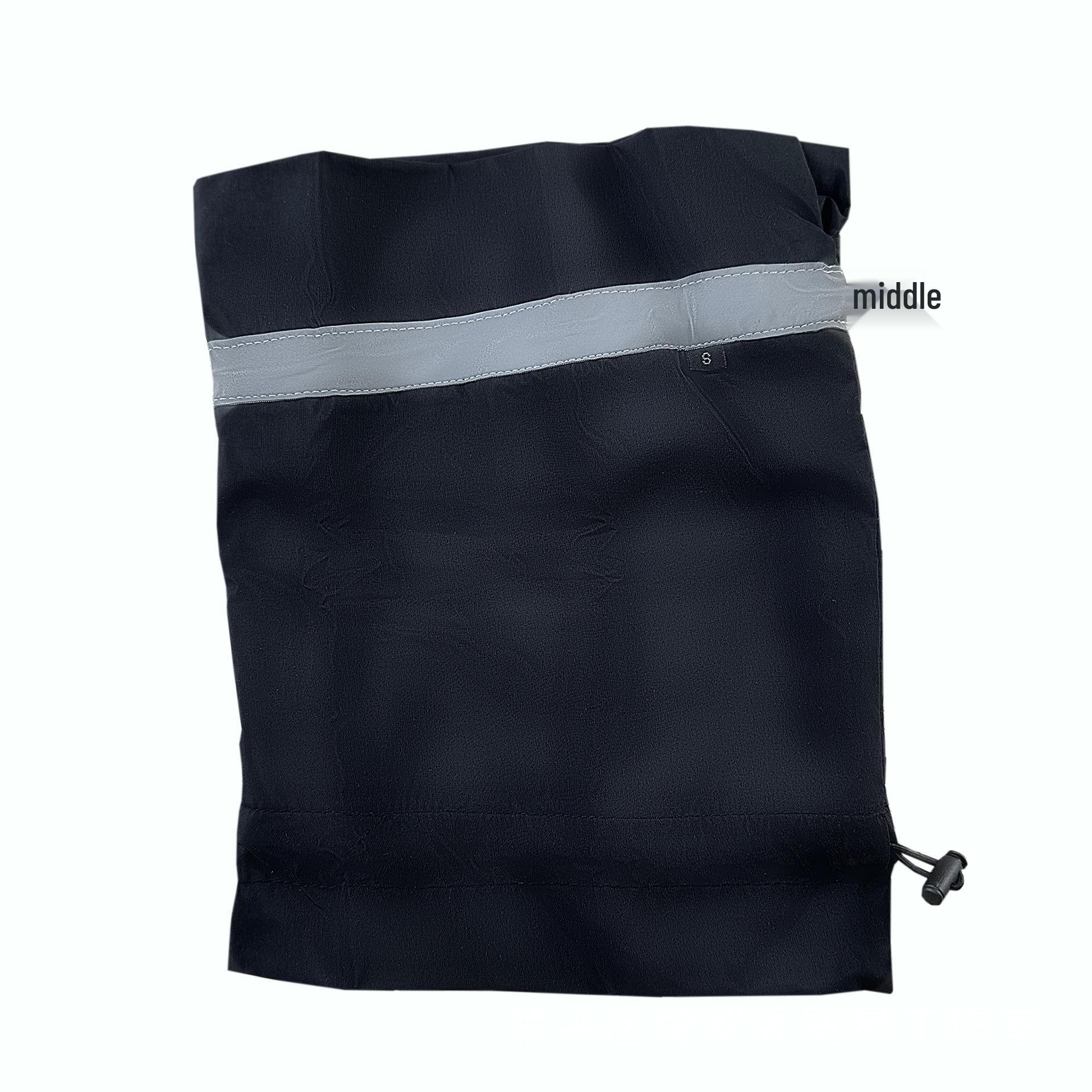 

Светоотражающий снуд для собаки: Ветрозащитный, водонепроницаемый, шумопоглощающий шарф-манишка для зимних прогулок Medium чёрный