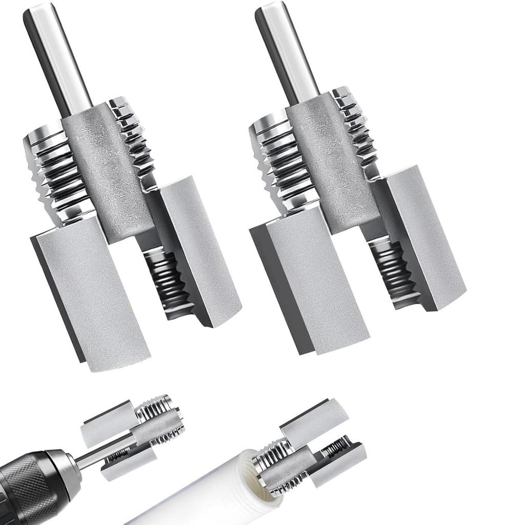 Electric Drill Pipe Threader: Internal & External Threads, 4/6 Point, 1/2+3/4 PPR Pipe Compatibility.