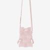 Pleatsmama Mini Crossbow Bag Pale Pink Glitter