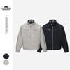 Men's Retro Loose Pure Cotton Workwear Jacket, Spring/Autumn Style, Deconstructed Patchwork Stand Collar (Y670)