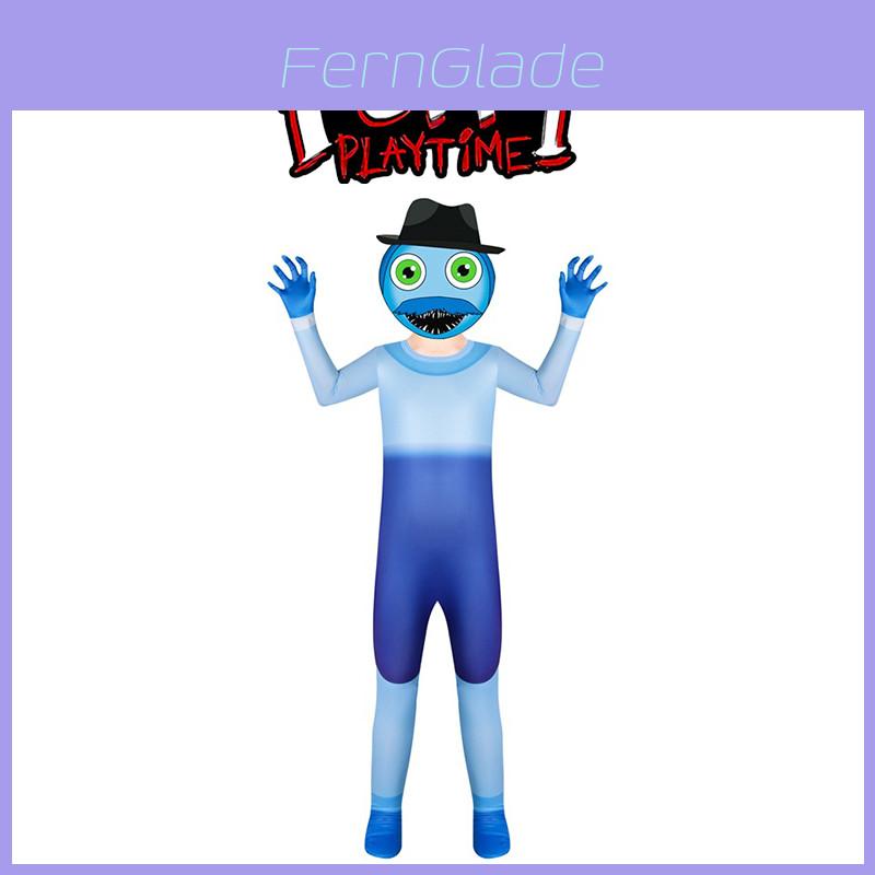 Poppy Playtime Huggy Wuggy Papa Cosplay Jumpsuits Maske Partykostüm Outfits Perfekt für Cosplay-Partys und Halloween!