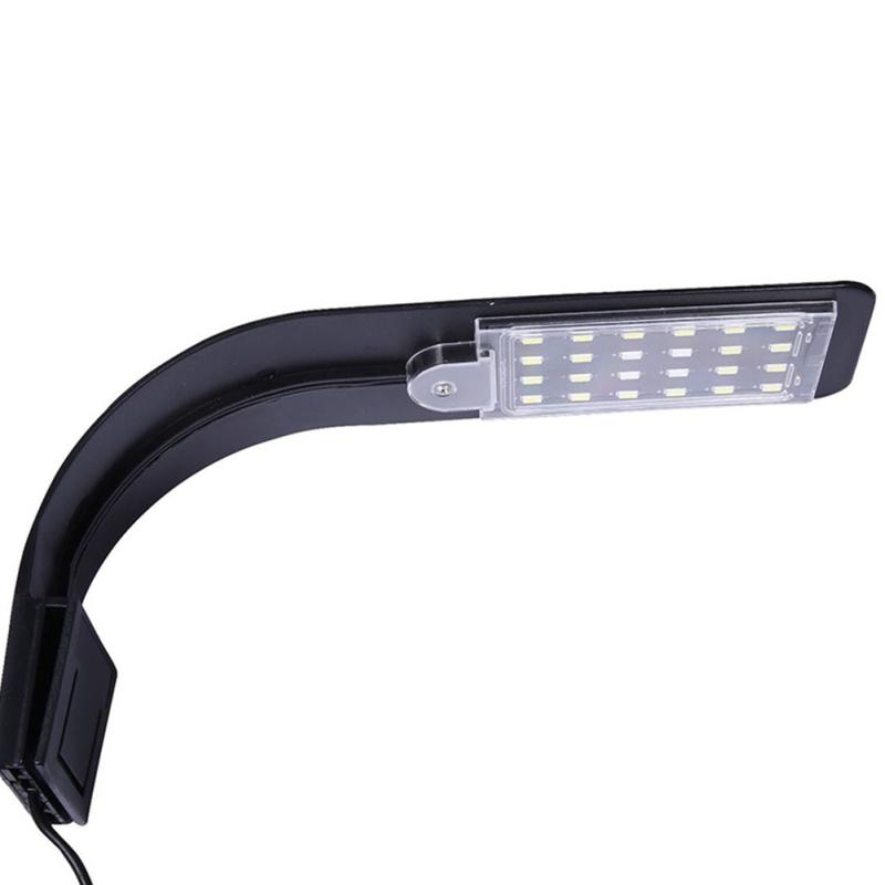 Led Mini Fish Tank Light Super Slim Blue White Light Lighting Clip On Lamp For Aquarium Fish Tanks