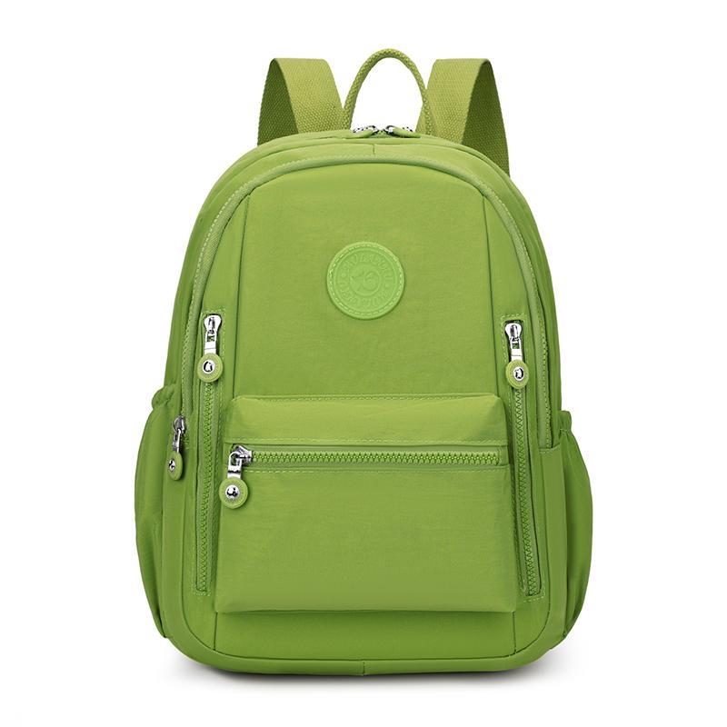 Schoolbag Backpack Women's 1011 New Versatile Fashion Casual Canvas Travel Schoolbag Lightweight Waterproof Oxford Cloth Large Capacity