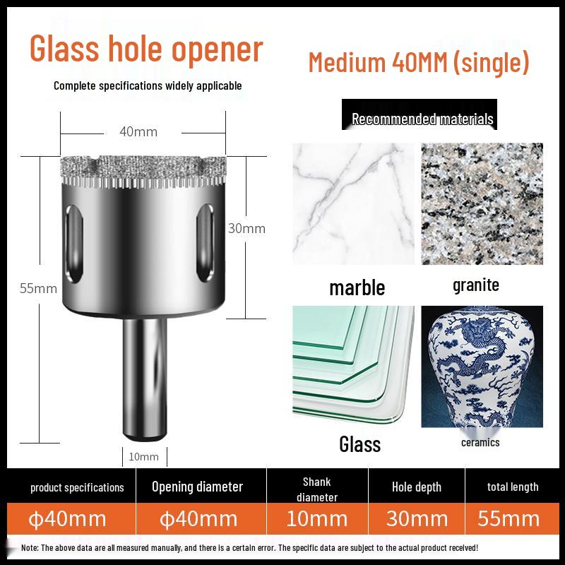 6mm Multifunctional Glass & Tile Drill Bit Set for Marble
