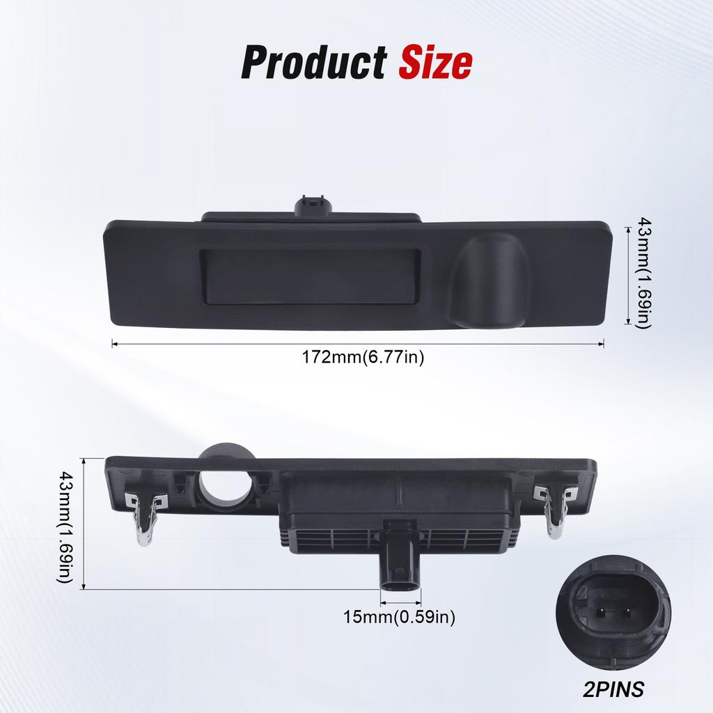 For Tesla Model 3 Model Y ABS Plastic Black Trunk Release Switch OE 1095949-00-E Car Rear Trunk Lid Electric Tailgate Switch