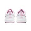 (TD) Nike Court Borough Low 2 SE 'White Pink' Baby CZ6614-100