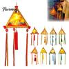 Kindergarten Art Project Supplies Chinese Style DIY Lantern Making Kit, Handmade Triangle Shaped Handheld Educational Craft Set for Kids with